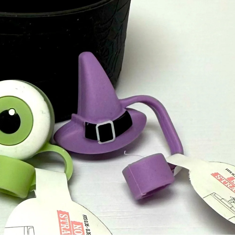 New! Target Bullseye Tumbler Accessories:  1 Boots & 3 Straw Toppers